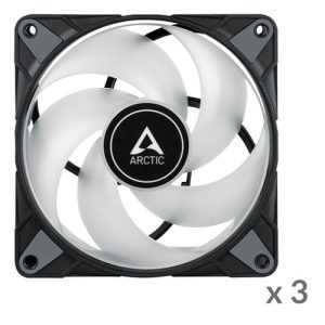 ARCTIC Case Fan with Digital A-RGB Fans P12 PWM PST, 4-pin, 120mm, 3 pack
