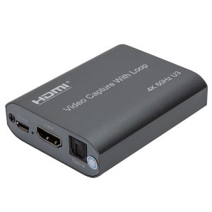 Video Capture with Loop HDMI USB3.0, 4K 60Hz