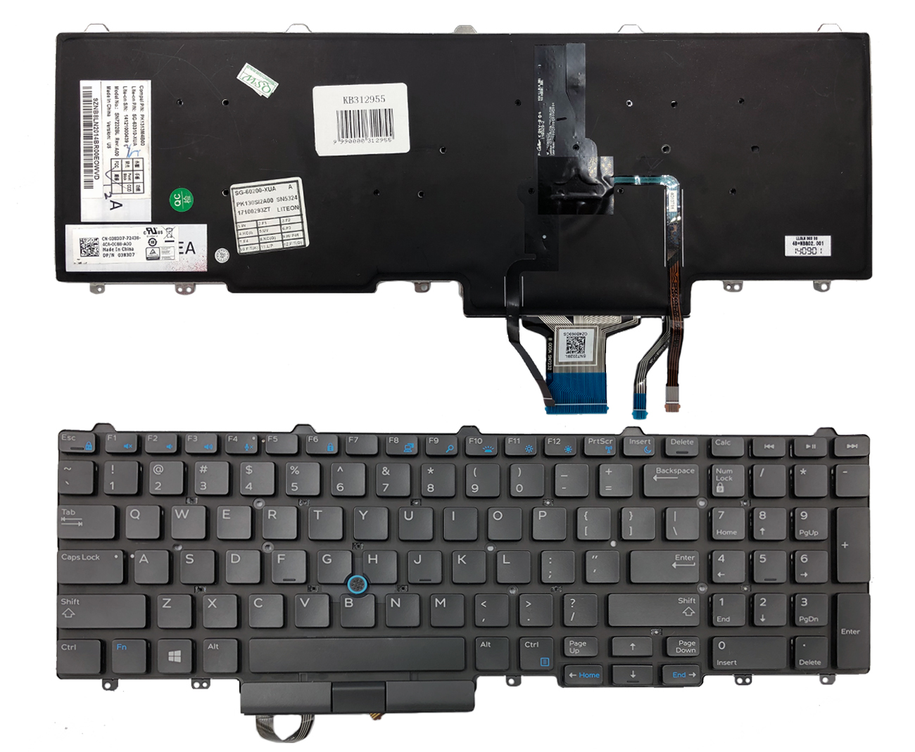 Keyboard Dell: Latitude E5550, 5580 / Precision 15 7510, 3510 / Precision 17 7710
