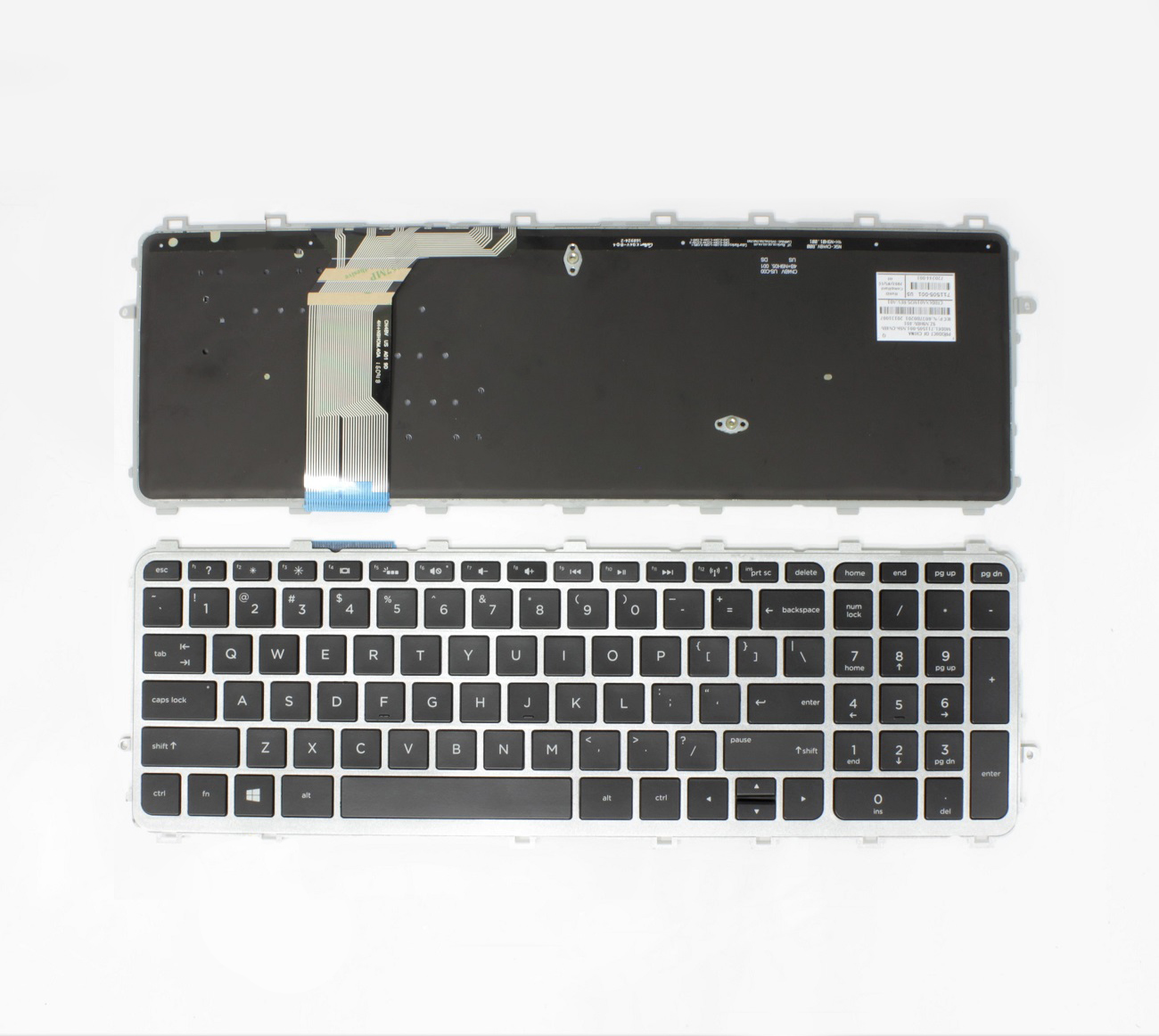 Klaviatūra HP Envy TouchSmart: 15-J, 17-J, M7-J, 17T-J su rėmeliu