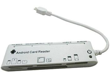Kortelių skaitytuvas OTG 5 lizdai>> Micro USB