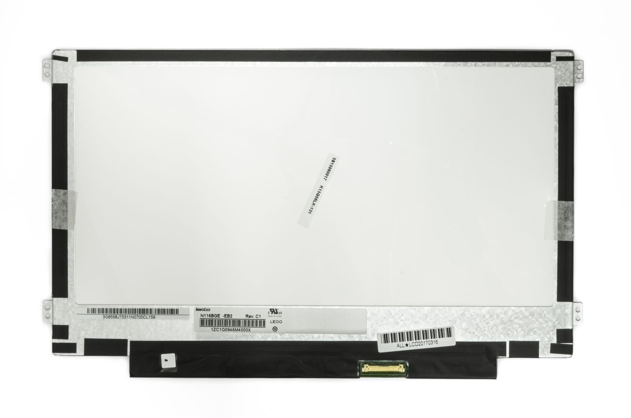 LCD screen 11.6" 1366x768 HD, LED, SLIM, matte, 30pin (right) EDP, A+
